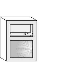 Landelijk Bovenkast met glasdeur