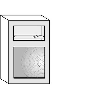 Landelijk Bovenkast met glasdeur
