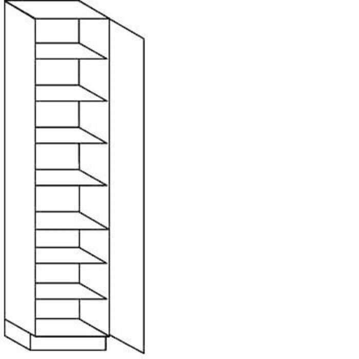 Voordeelselectie Hoge kast voor servies - hoogte 221 cm - 40 cm breed