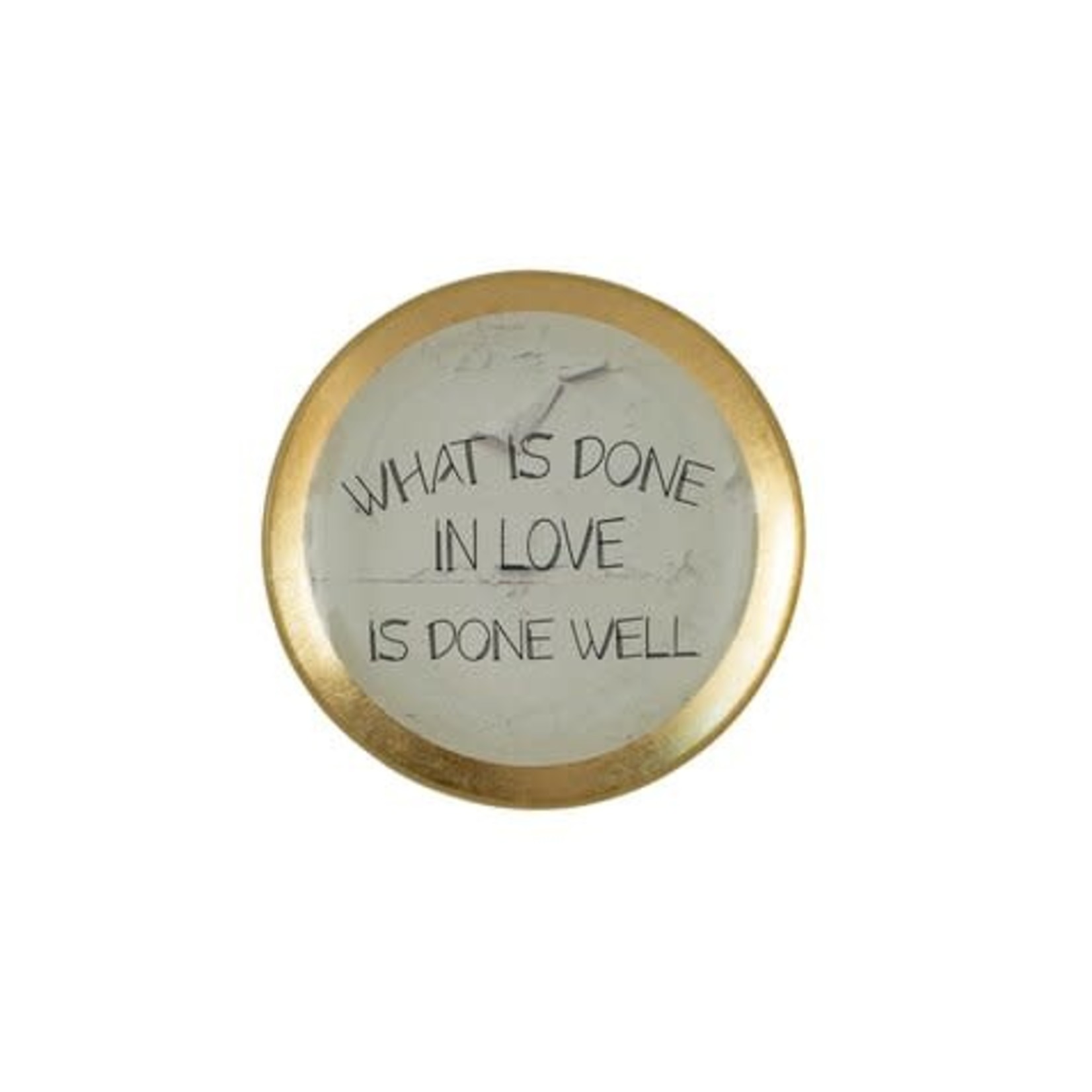 Giftcompany Love Plates, Glasteller S, What is done in love..., rund,