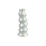 PTMD Enley Pearl shiny ceramic pot down L  18.5 x 18.5 x 45.0 cm