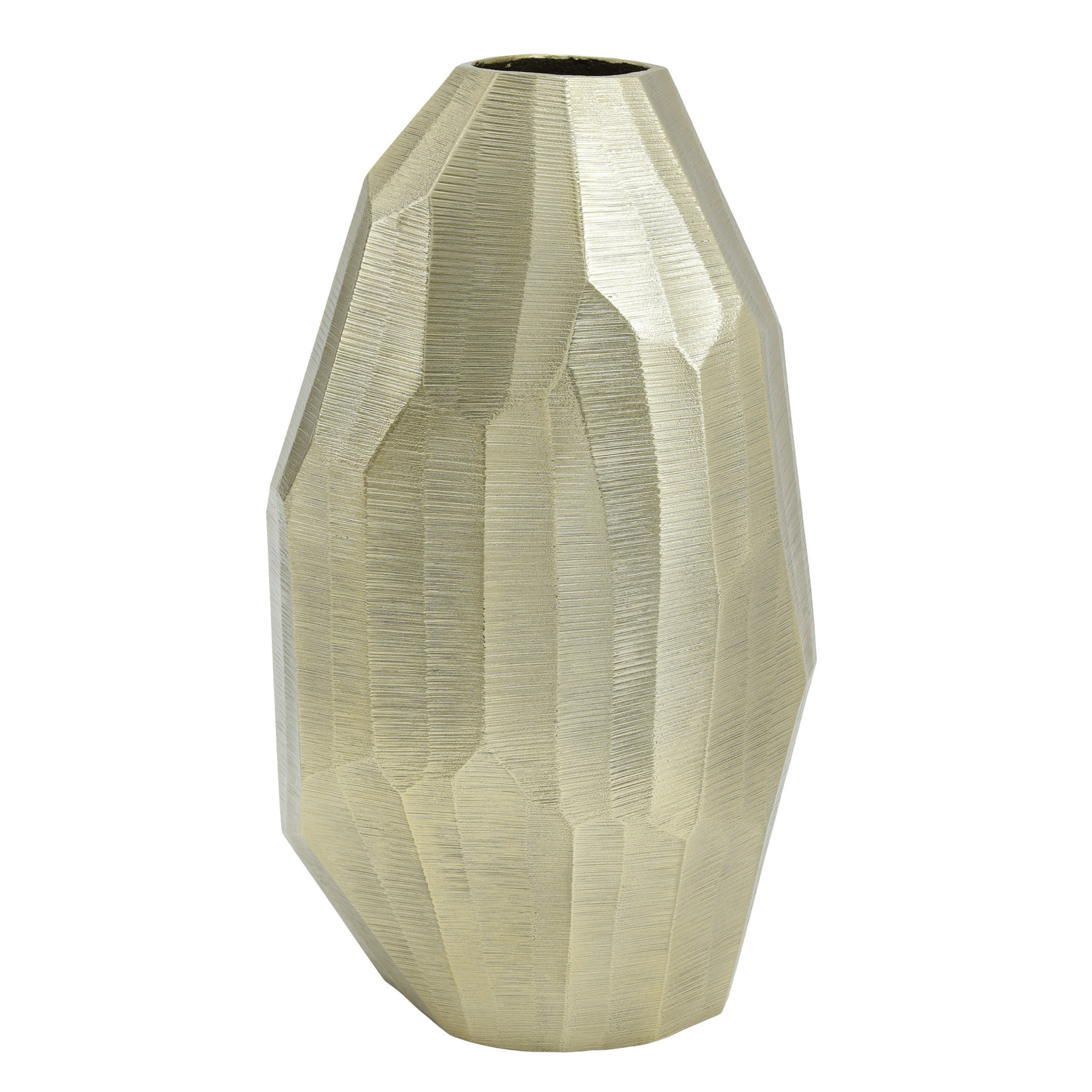 PTMD Boas Gold aluminium vase irregular L  17.0 x 14.0 x 30.0 cm