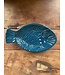 Duro Ceramics Vis schaal petrol 23,5 x 13,5 cm