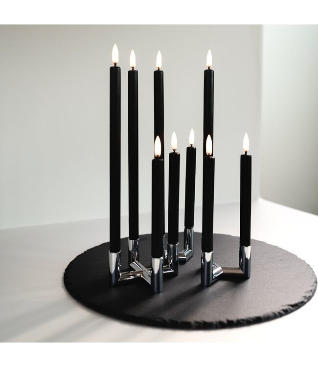 Uyuni Dinerkaarsen led- Zwart- 2-stuks - 2,3x25 cm