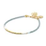 Mint Delicate Bracelet - Vintage Blue Gold