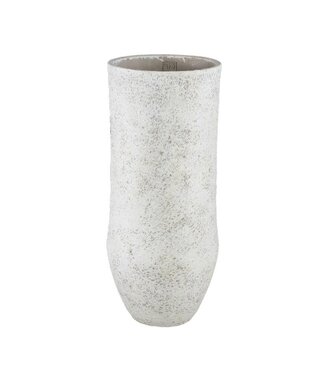 Dorin White cement minimal high round pot XL
