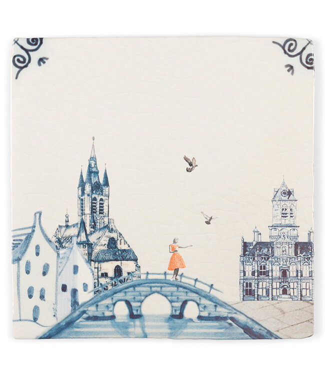 story tile Delfts blauw - Small 10x10cm