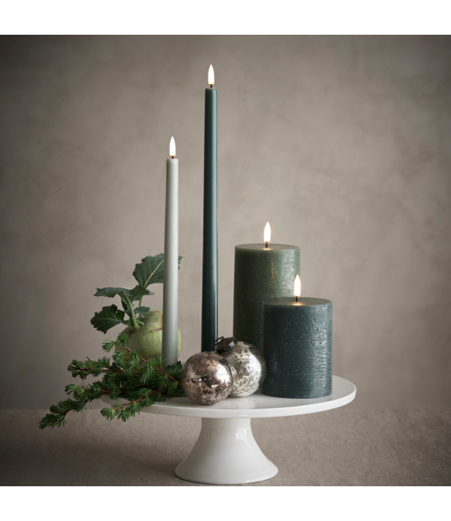 Uyuni LED stompkaars - Groen - rustiek -7,8x10  cm