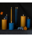 Uyuni LED stompkaars, donkerblauw, rustiek, 7,8x20 cm
