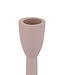 PTMD Bosco Beige casted alu candleholder round L