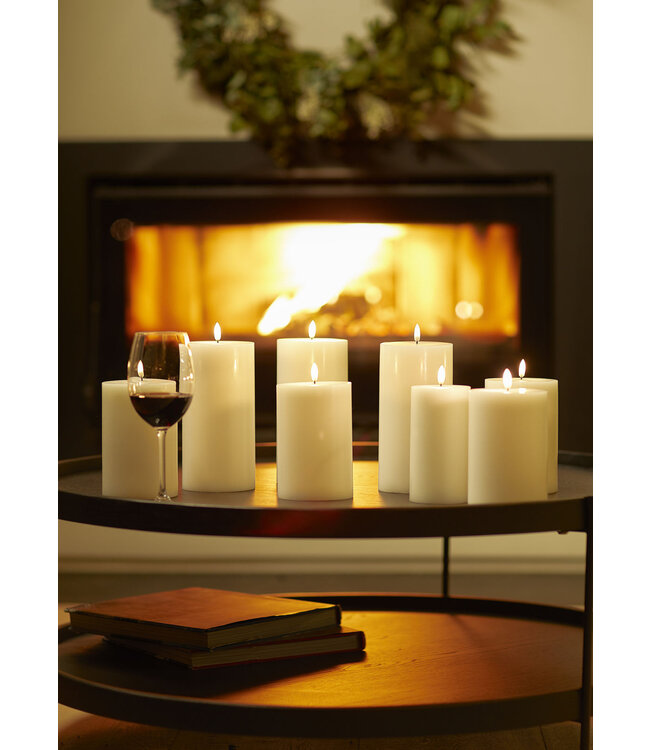 Uyuni LED stompkaars- Ivoor - Ø10,1x10cm