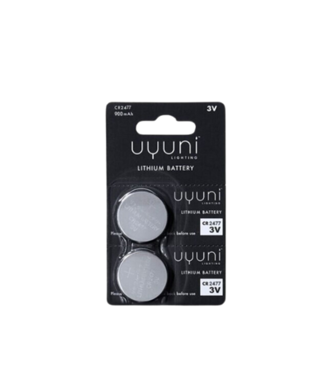 Uyuni CR2477 Batterij, 3V, 900mAh,  2-pack