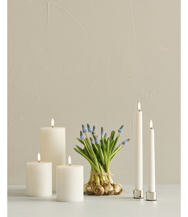 Uyuni Kaarsenhouder voor dinerkaarsen, chrome, 2-Pack, 3,25X2,32 cm