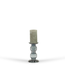 Dekocandle Glass chandelier rolls, grey luster (ø 13 x 23,5 cm)