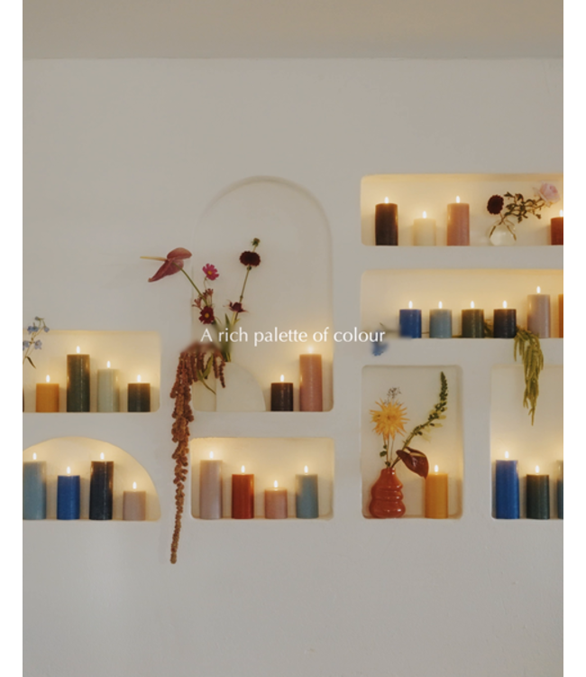 Uyuni LED stompkaars-Hazy blue-rustiek-7,8x10 cm