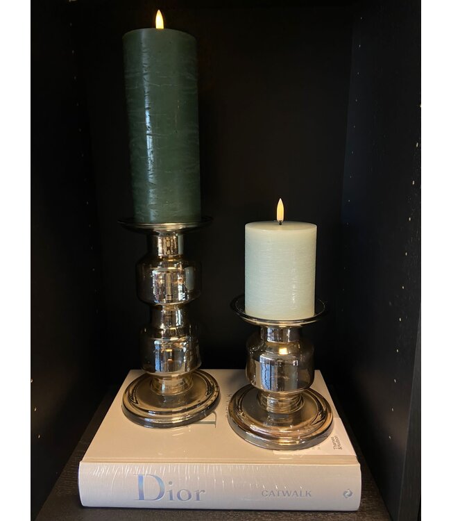 Uyuni LED stompkaars -  Lichtgroen - Rustiek -  7,8x10  cm