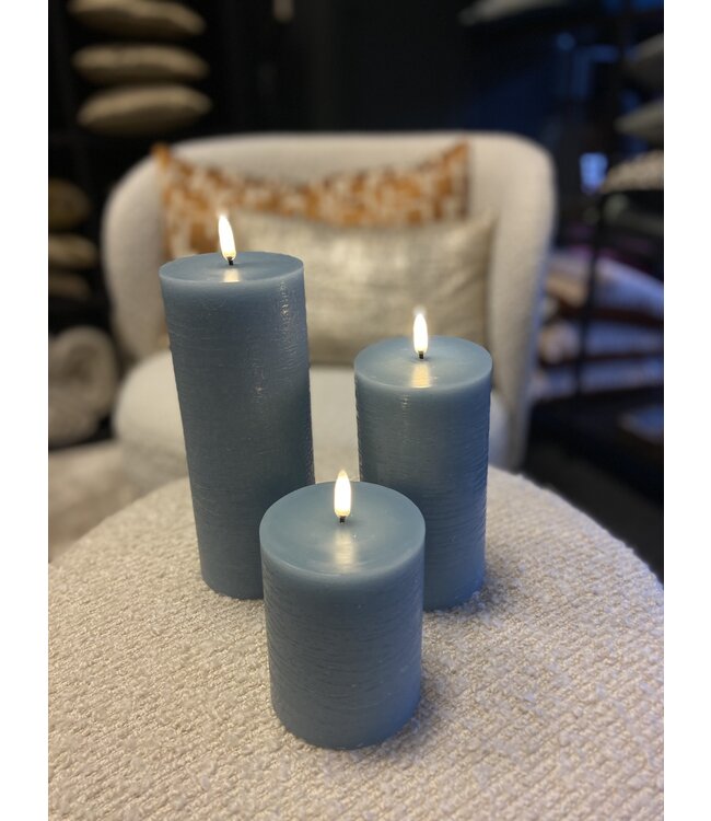 Uyuni LED stompkaars-Hazy blue-rustiek-7,8x10 cm