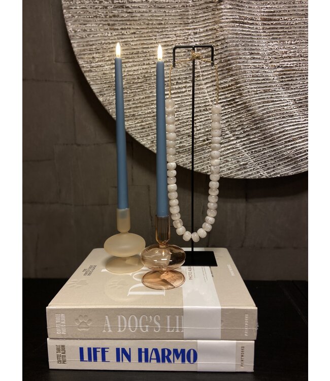 Uyuni Dinerkaarsen led - Hazy blue- 2- stuks-2,3x32 cm