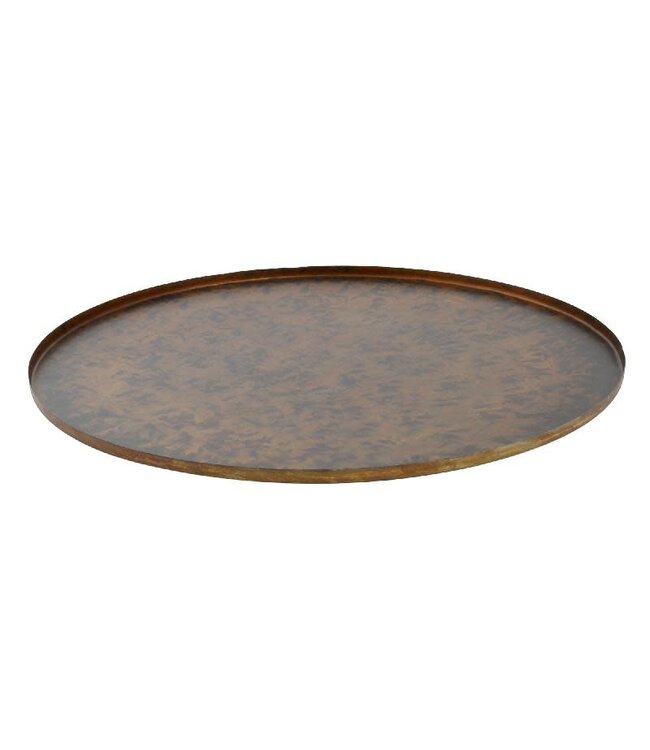 PTMD Cars Brass antique iron tray round M