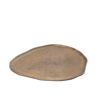 Kora Brass casted alu organic shaped bowl L