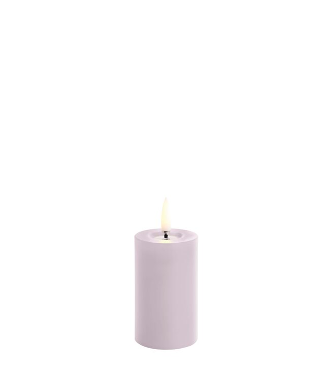 Uyuni LED stompkaars-  gesmolten - Lavendel - Ø5x7,5cm
