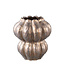 PTMD Niek Bronze ceramic pot round shaped bulb M