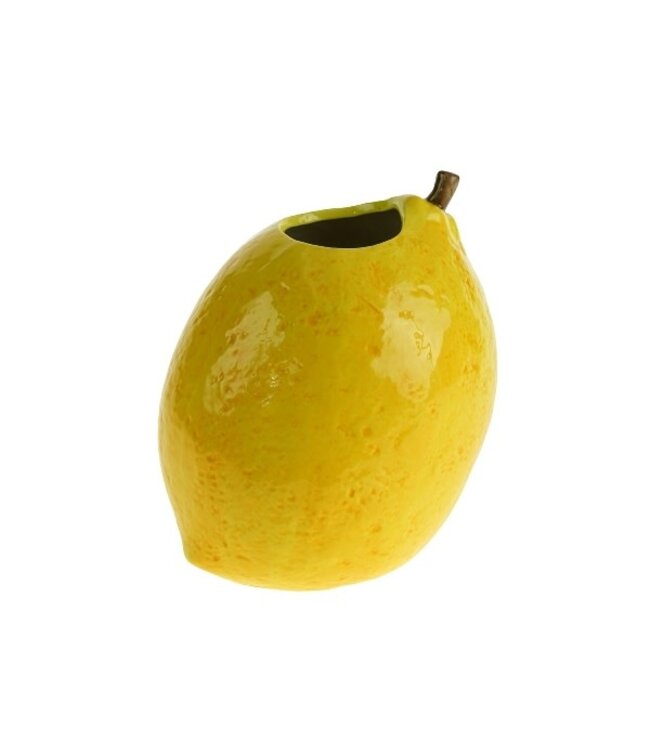 Vaas citroen  15.5x16.5x18.5 cm