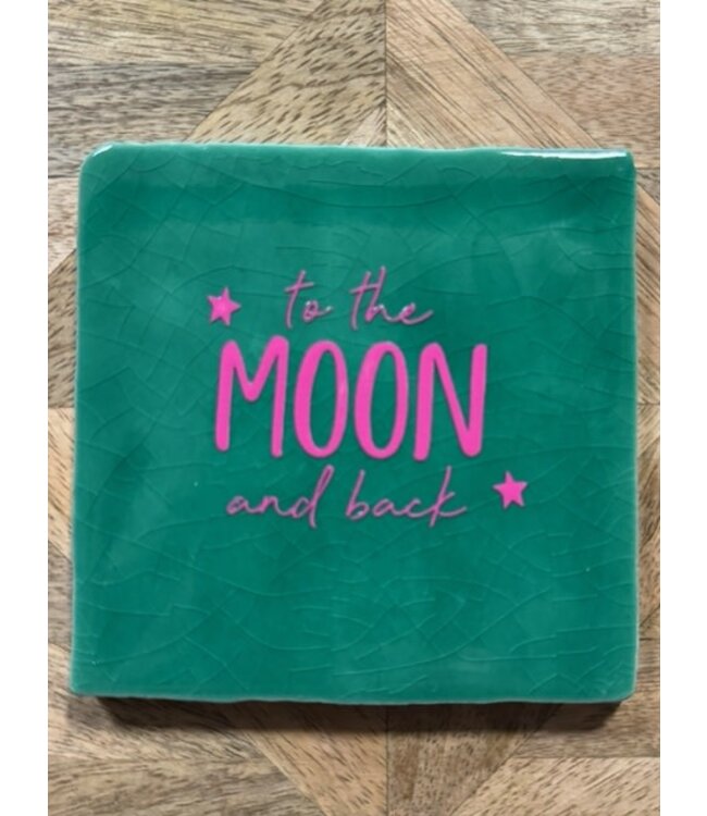To the moon and back groen/roze