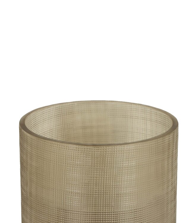 Bombyxx Oberina Large Windlicht Smoke – Hoogte 17,5 cm, Diameter 12 cm