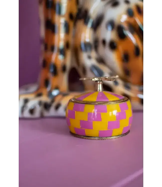 Treasurebox pink yellow eagle