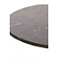 Salontafel Ø76x36 cm PAZO donker bruin marmer+donker bruin