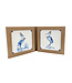 Royal Delft Goldie Tiles Set bruidegom en bruidegom