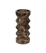 Mooisa Rhombus kaarshouder marmer bruin 20x9cm