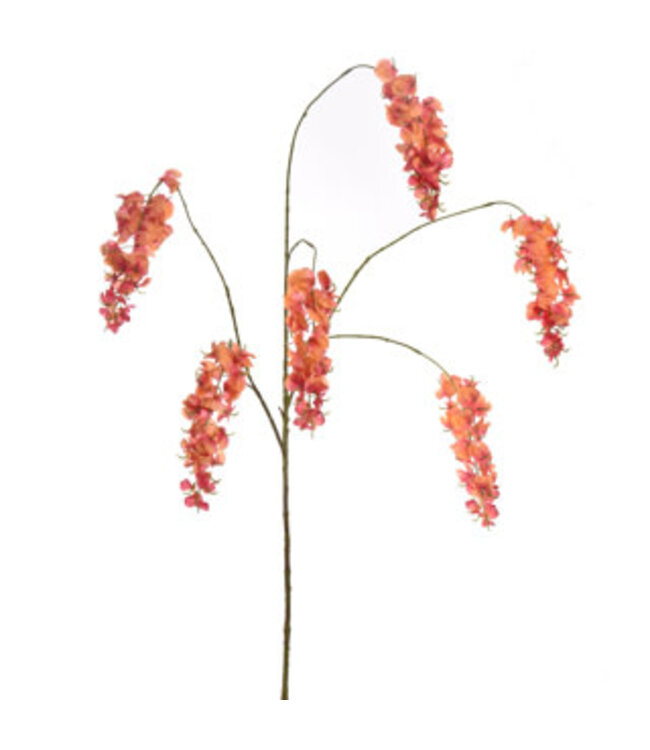 LARGE WISTERIA SPRAY 120CM ORANGE