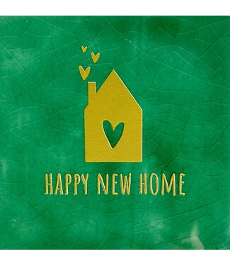 Happy new Home  hardgroen/goud