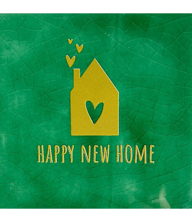 Happy new Home  hardgroen/goud