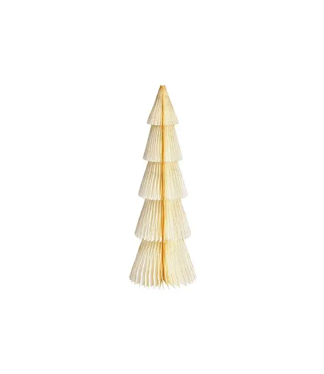 Display dennenboom Honingraat van FSC papier/karton wit (B/H/D) 10x30x10cm
