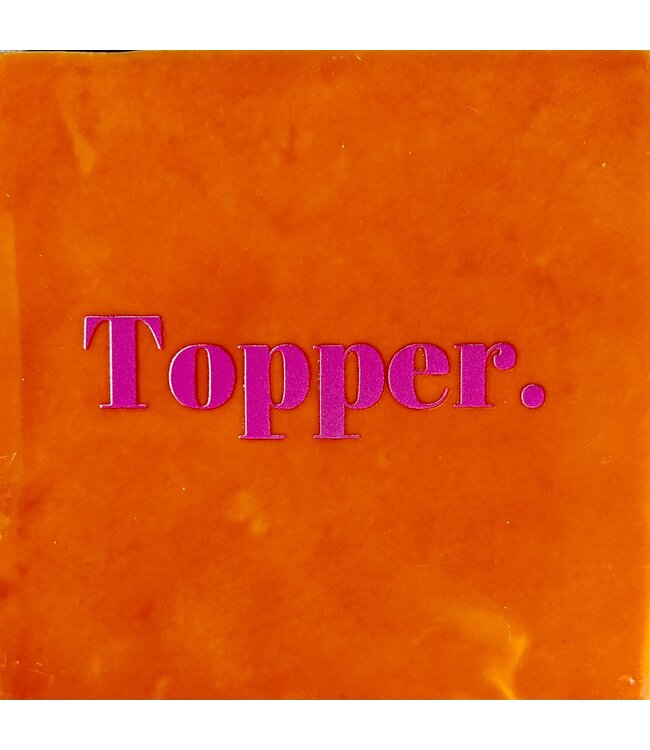 Topper. oranje/roze