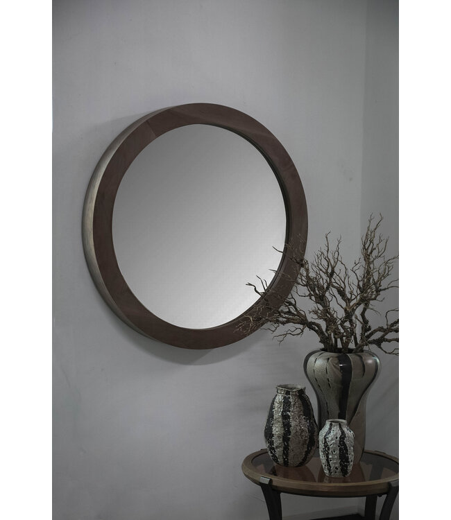 Channel Natural firwood veneer mirror thick L