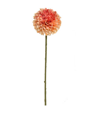 CURLED DAHLIA 64CM Peach