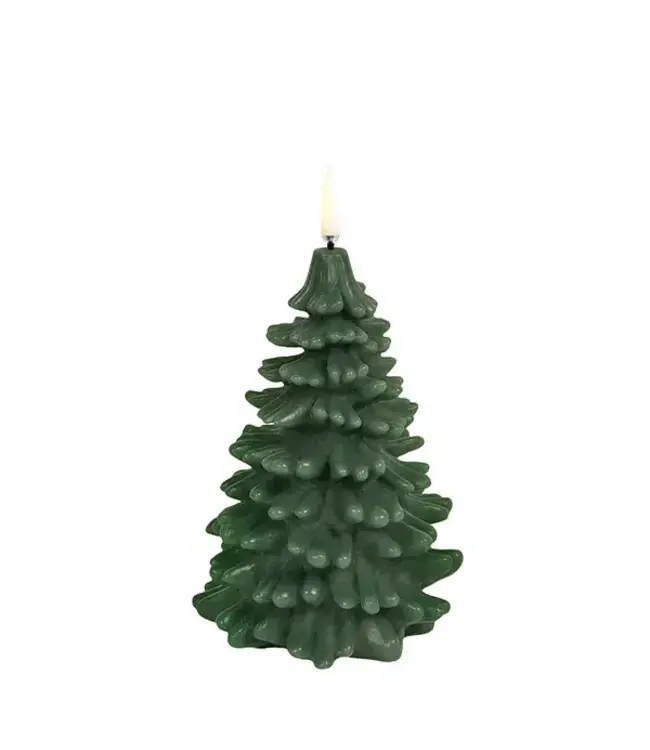 Uyuni LED kaars Kerstboom Groen 10x15cm