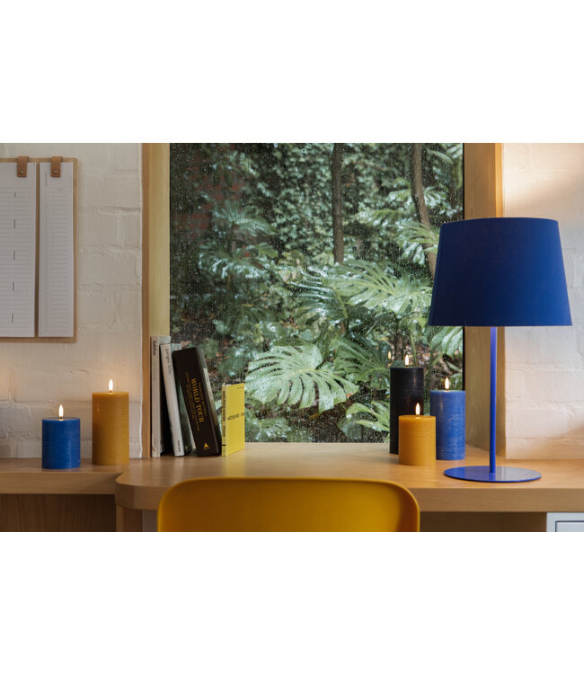 Uyuni LED stompkaars-Koningsblauw- rustiek-7,8x15 cm