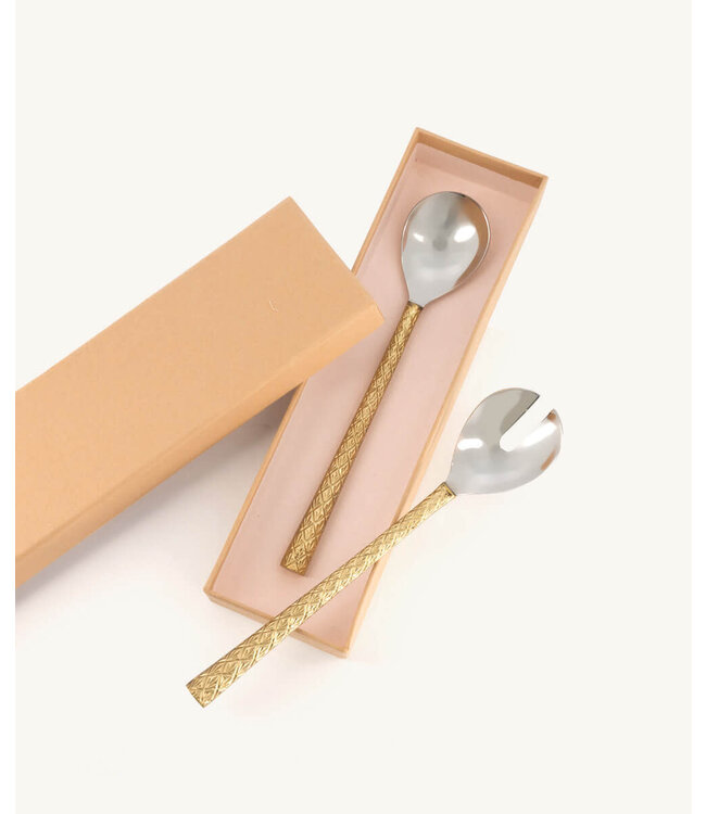 Chameli Salad Server Set in Giftbox