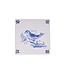 Royal Delft Tegel vogel