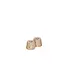 Uyuni Travertine Kaarsenhouder mini taper, S, Desert  beige, 2-pack, 2,8x2,5 cm
