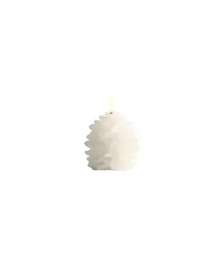 Uyuni LED candle Denneappel-Nordic white-  7x7 cm