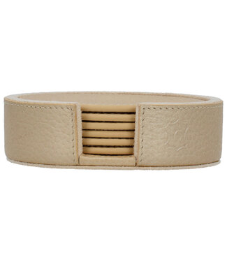 Chamada LAUREN-XS | Champagne- Onderzetters rond - effen