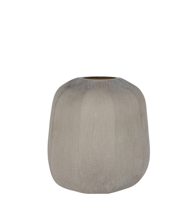 Vase Ø33x32 cm PACENGO glass light brown