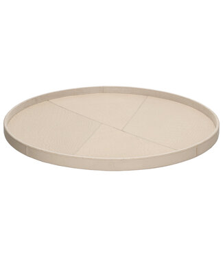 Chamada MEREL-L | Beige Dienblad rond 50 - croco