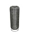 Danielius Grey PE solar LED lantern round L
